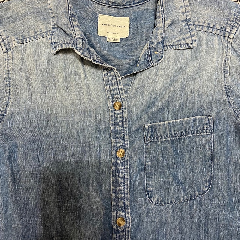 Jean button down shirt